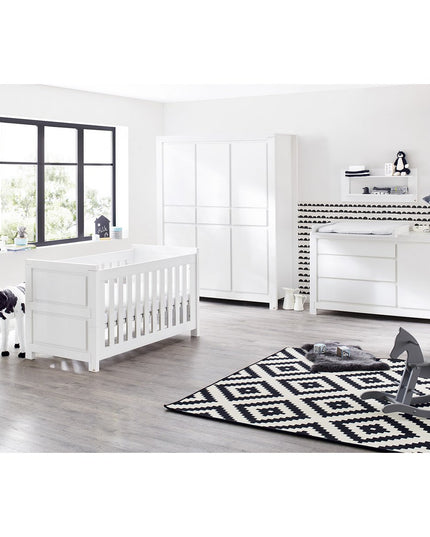 Startset 'Milk' extra breed groot3 delen: ledikant, extra brede commode, grote kledingkast