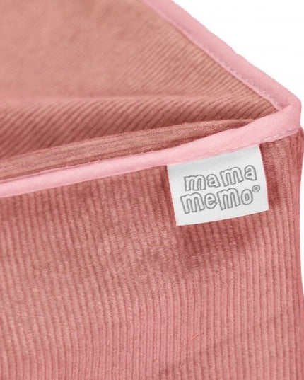 Reiswieg met dekbed en kussen, Roze corduroy