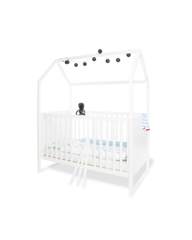 Startset 'Hilda & Pan' breed, wit
2 delen: huisbed, brede commode