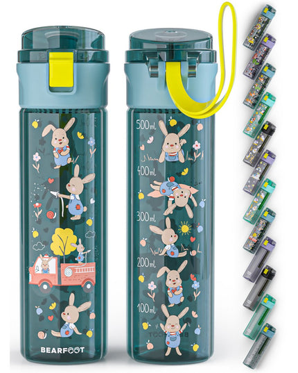 Kindertrinkflasche, 500 ml, leicht – Wasserflasche – Feuerwehrblau