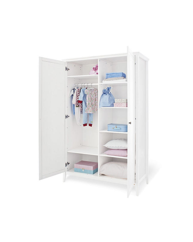 Startset 'Smilla' extra breed3 onderdelen: ledikantbed, extra breed commode, 2-deurs kledingkast