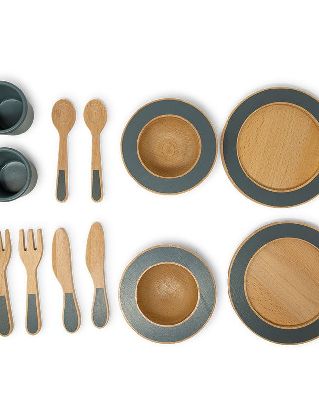 Diner Set Smaragdgroen keukenspeelgoed