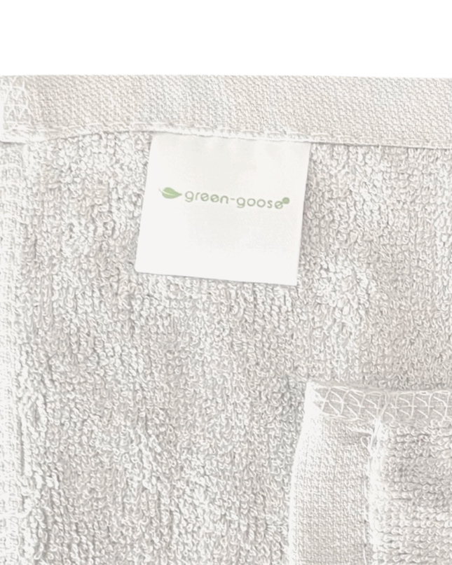 green-goose Bamboe Wasdoekjes - 6 Stuks - Wit - 80% Bamboe babyverzorging