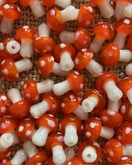 Luna-Leena kinderarmband paddestoel oranje - handgemaakt in Nepal (kopie)