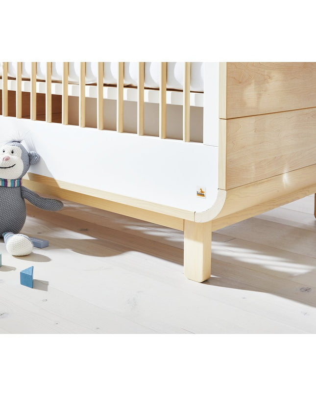 Startset 'Round' breed groot3 onderdelen: ledikantbed, breed commode, grote kledingkast