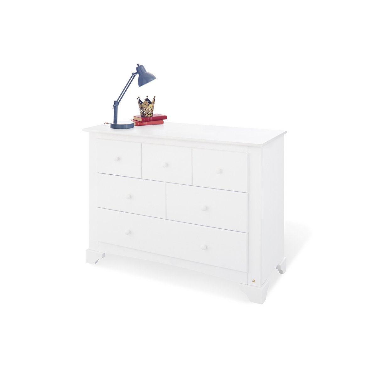 Startset 'Pino' breed groot3 delen: ledikant, brede commode, grote kledingkast