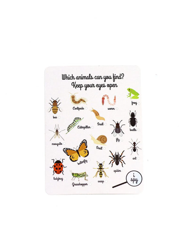 Houten insectenhuis met kaart