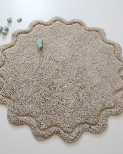 Sweet April Lin – Wasbaar katoenen vloerkleed voor kinderen (Ø110 cm)