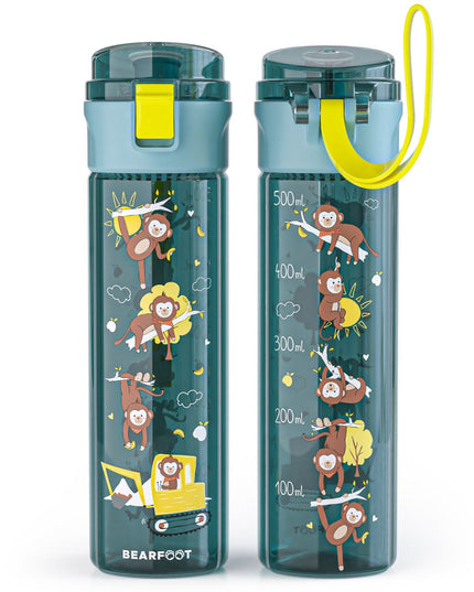 Children's drinking bottle, 500ml, light - water bottle - Excavator blue