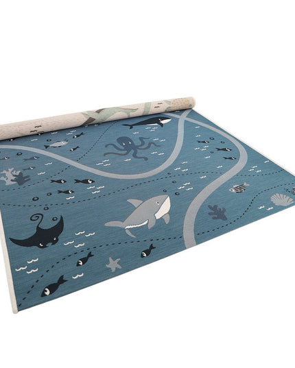 Deep Blue – Binnen- en Buitenspeelkleed vloerkleed voor Kinderen (123 × 180 cm, OEKO-TEX, Made in Europe)
