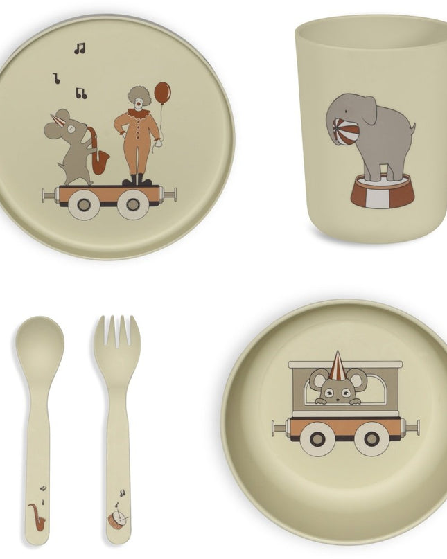 Marius bioplastic (PLA) dinerset 5-pack