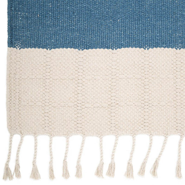 LUCIA BLEU eigentijds kindertapijt - Lucia Vloerkleed – 100% Gerecycled Materiaal, 100x150 cm