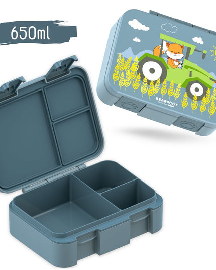 Nachhaltige Bento COMPACT Lunchbox – mit Fächern, auslaufsicher, BPA-frei – Tractor