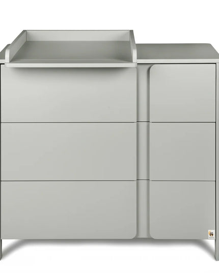 YappyClassic Dressoir / Commode – Lichtgrijs met Aankleedblad
