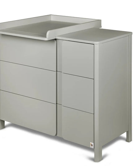 YappyClassic Dressoir / Commode – Lichtgrijs met Aankleedblad