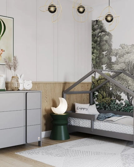 YappyClassic Dressoir / Commode – Lichtgrijs met Aankleedblad