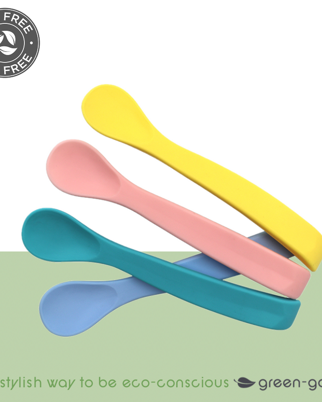 green-goose Baby Spoon Set Curved - 4 Pieces
