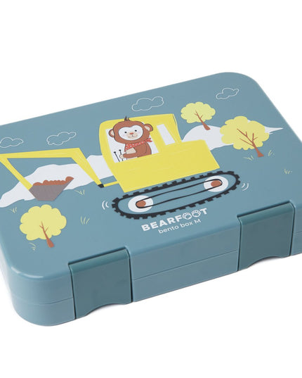 Kinder-Lunchbox mit Fächern, Lunchbox, Bento-Box – Affenblau