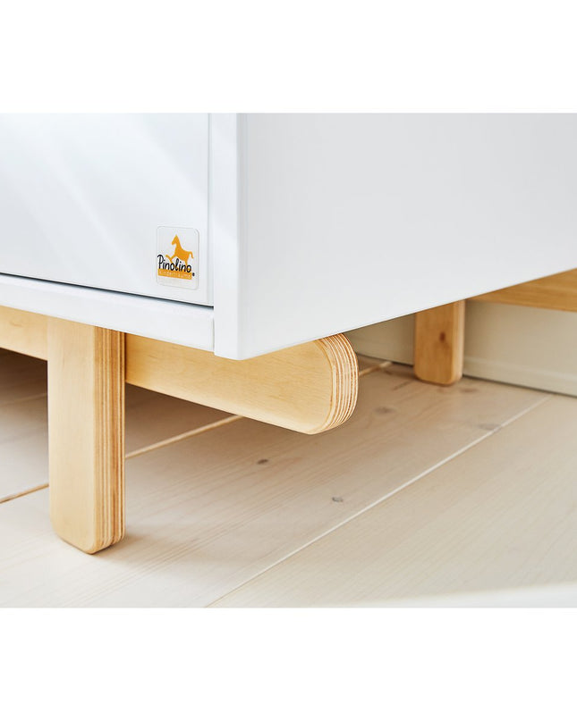 Startset 'Boks' extra breed
2 delen: ledikant, extra brede commode