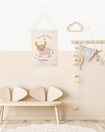 KLEINE STIER kindermuurkunst sterrenbeeld stier - Wanddecoratie