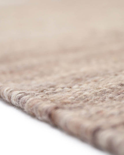 LHENA Brun Rose M – Eigentijds Handgeweven Wollen Vloerkleed