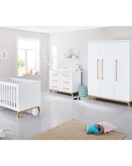 Startset 'Riva' extra breed groot3 delen: ledikant, extra brede commode, grote kledingkast