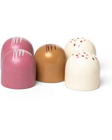 Gekleurde chocolade zoenen 5st.