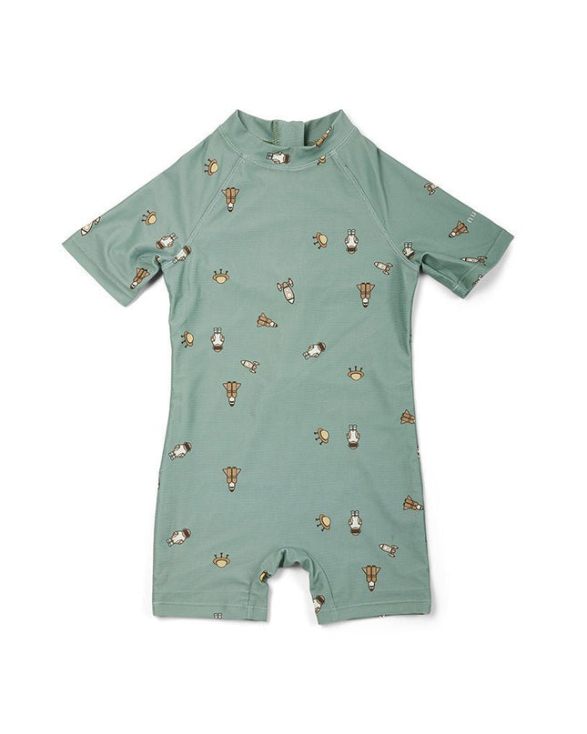 Kali swimsuit - zwemjumpsuit - Light green - Space - zomer26