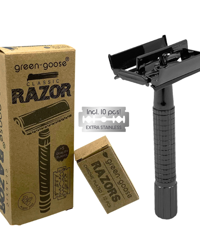 green-goose Klassieke Scheerset - Zwart