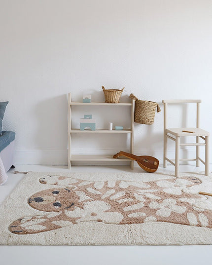 Flowerbear – Wasbaar katoenen vloerkleed voor kinderen