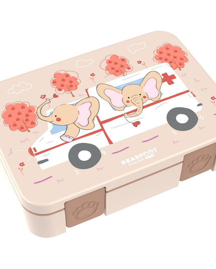 Lunchbox Bento, licht en lekvrij - Ambulance bruin - 650ml