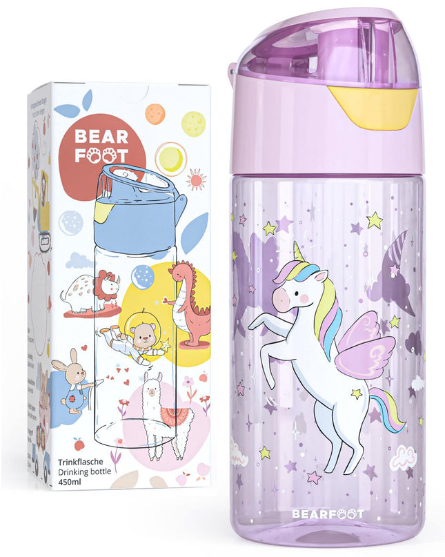 Children's water bottle, lightweight water bottle - unicorn