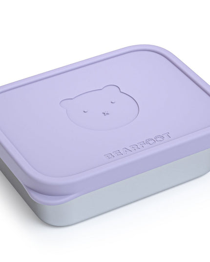 Kinder-Lunchbox aus Edelstahl mit Silikoneinsatz – Lavendel