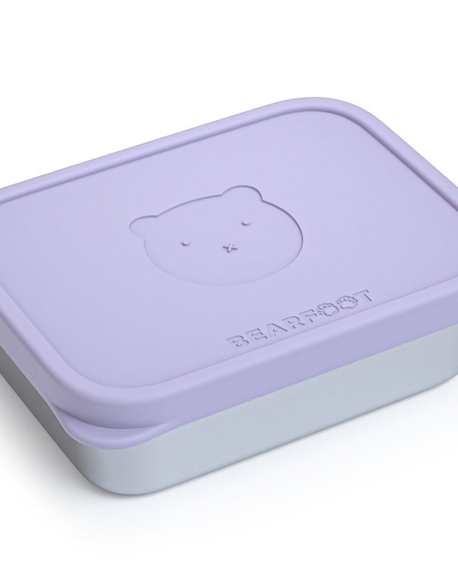 Kinder-Lunchbox aus Edelstahl mit Silikoneinsatz – Lavendel