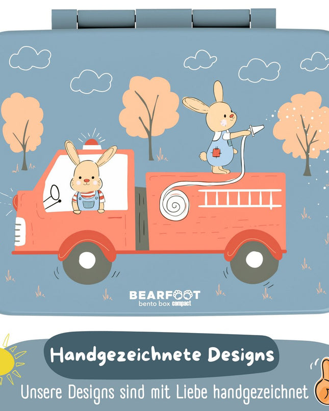 Laubbehälter mit Motiven, leicht und auslaufsicher - Feuerwehr