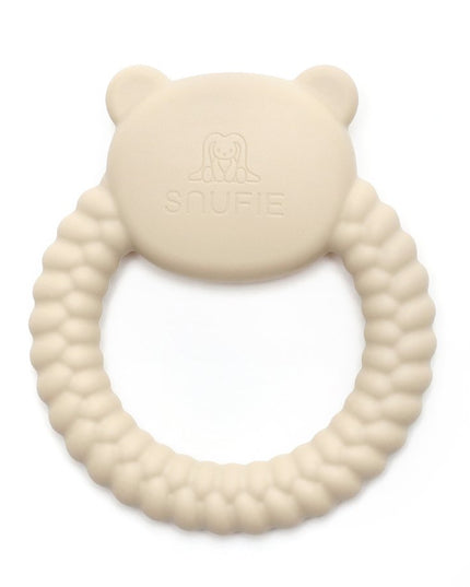 BEAR | Soft Silicone Teething Toy | SAND  | Bijtring