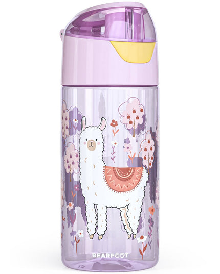 Children's water bottle, lightweight water bottle - llama
