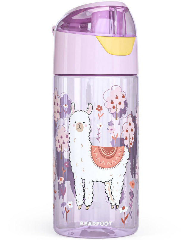 Children's water bottle, lightweight water bottle - llama