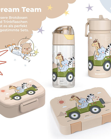 Children's lightweight water bottle - bidon - Safari brown