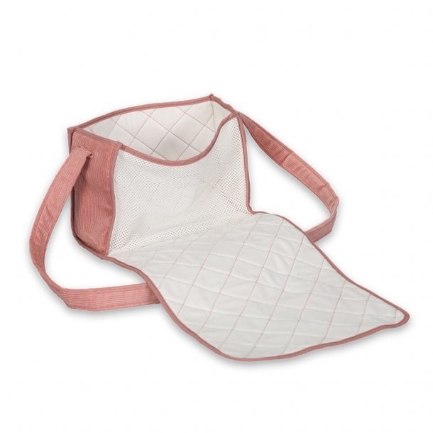 Poppen Verzorgingstas corduroy roze