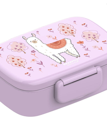 Kinder-Lunchbox mit Fächern, leicht und auslaufsicher - Lama