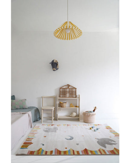 Kinderkamer Tapijt “Dansende Vogels” – Kleurrijk & Comfortabel