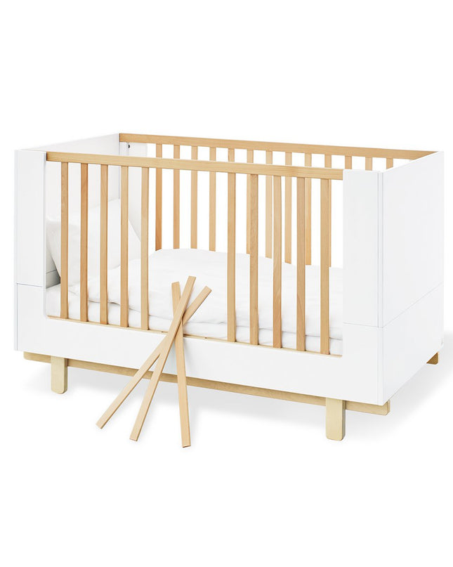 Startset 'Boks' extra breed
2 delen: ledikant, extra brede commode