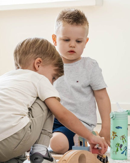 IZY Kids Thermos bidon - Green Transformers - 350ML To-Go Insulated Water Bottles