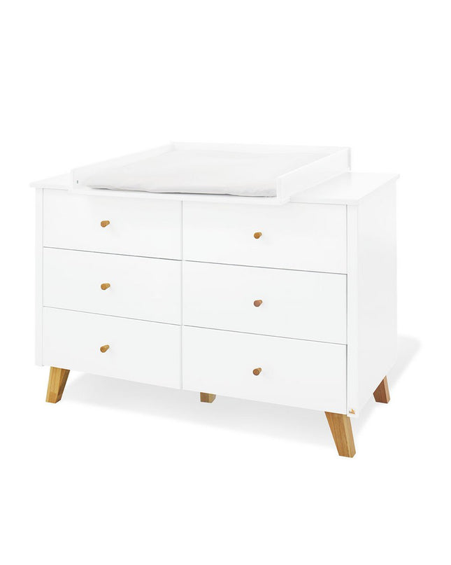 Startset 'Pan' extra breed
2 delen: ledikant, extra brede commode