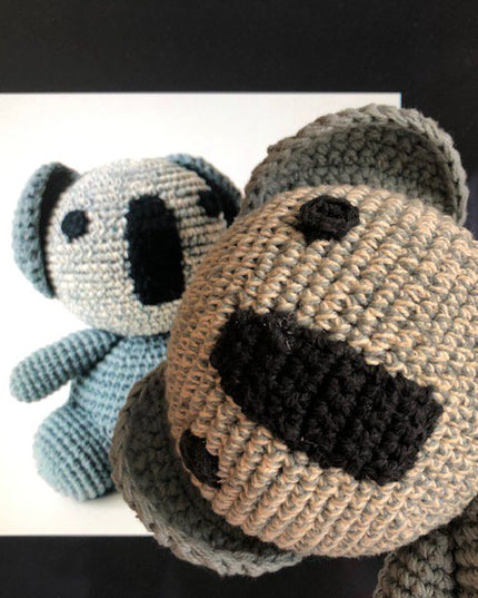 Luna-Leena koala Tommy knuffel - biologisch katoen - handgehaakt in Nepal