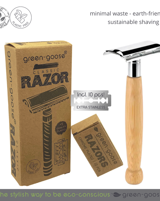 green-goose Klassieke Scheerset - Bamboe