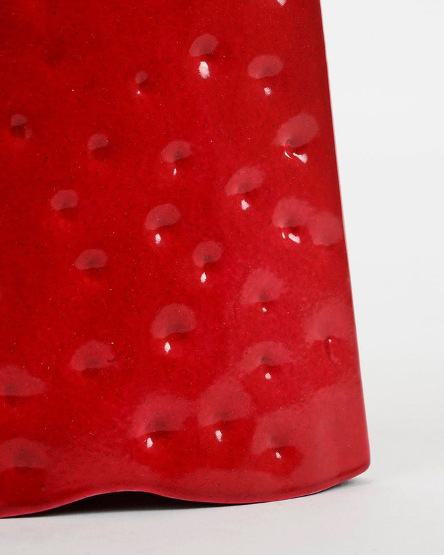 Decoratie Kerstboom - L18 x B9 x H91 cm - IJzer - Rood