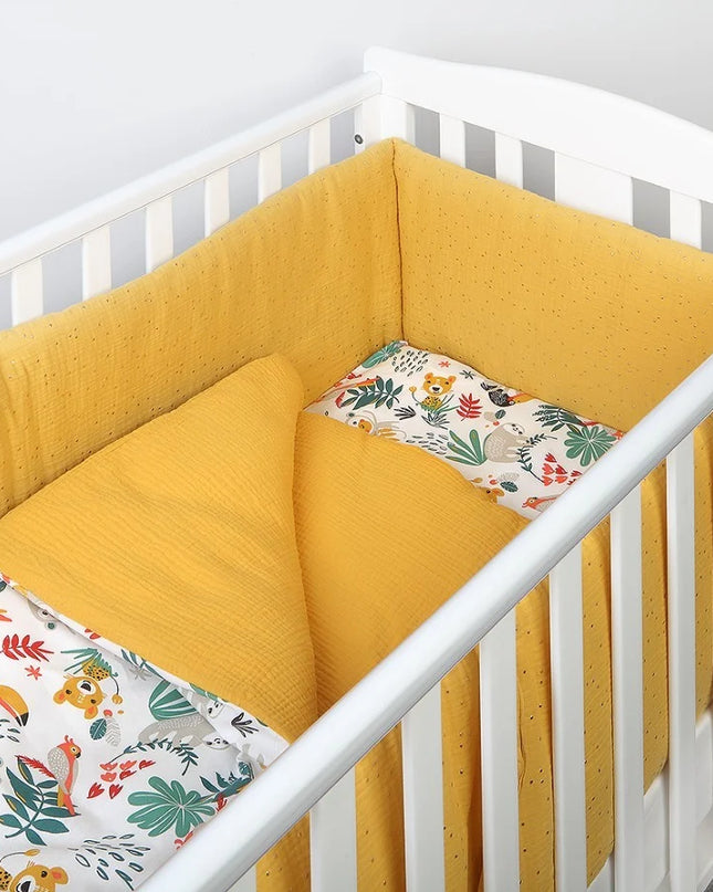 YappyAmazon Mosterd beddengoed 100x130 / 38x55 cm