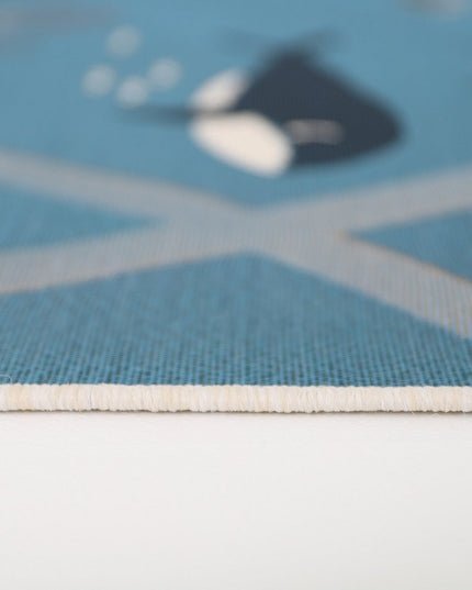 Deep Blue – Binnen- en Buitenspeelkleed vloerkleed voor Kinderen (123 × 180 cm, OEKO-TEX, Made in Europe)